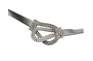 Zarkoon Buckle Silver Metal Elatic